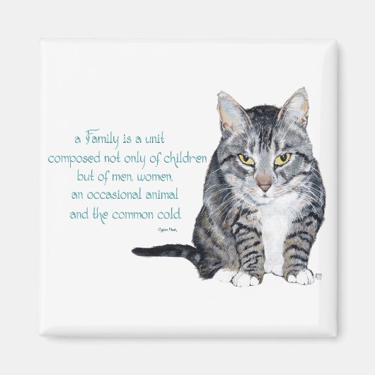 Cat Wisdom - Familiendynamik Magnet (Vorne)