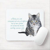 Cat Wisdom - Familiendynamik Mousepad (Mit Mouse)