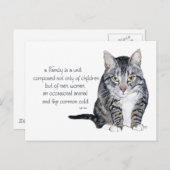 Cat Wisdom - Familiendynamik Postkarte (Vorne/Hinten)
