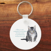 Cat Wisdom - Familiendynamik Schlüsselanhänger (Vorderseite)