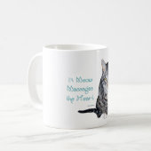 Cat Wisdom - Meows Kaffeetasse (Vorderseite Links)