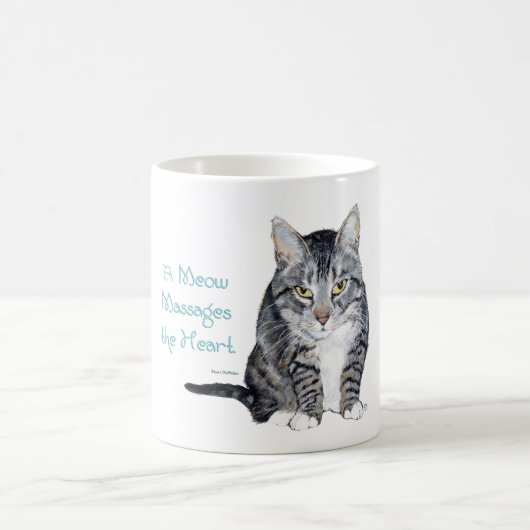 Cat Wisdom - Meows Kaffeetasse (Mittel)