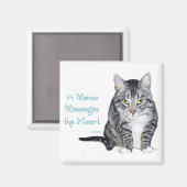 Cat Wisdom - Meows Magnet (Vorderseite/Rückseite)