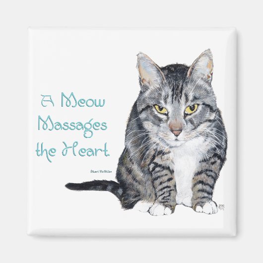 Cat Wisdom - Meows Magnet (Vorne)