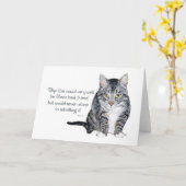 Cat Wisdom - und Freundschaft Karte (Gelbe Blume)