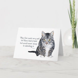Cat Wisdom - und Freundschaft Karte