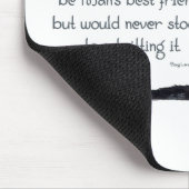Cat Wisdom - und Freundschaft Mousepad (Ecke)