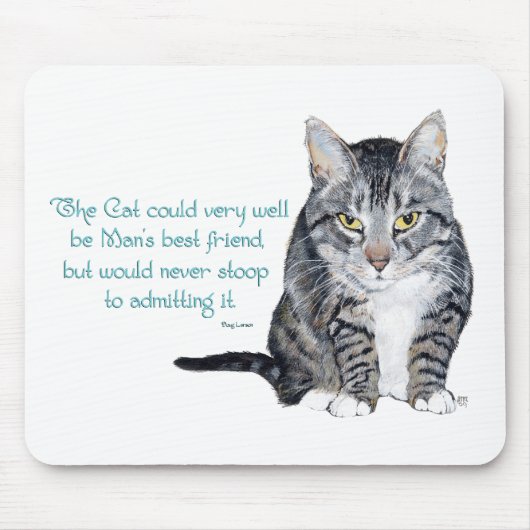 Cat Wisdom - und Freundschaft Mousepad (Vorne)