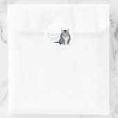 Cat Wisdom - und Freundschaft Runder Aufkleber (Tasche)