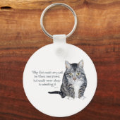Cat Wisdom - und Freundschaft Schlüsselanhänger (Vorderseite)