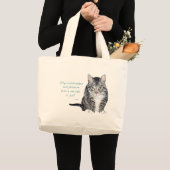 Cat Wisdom - Wer würde glauben? Jumbo Stoffbeutel (Vorderseite (Produkt))