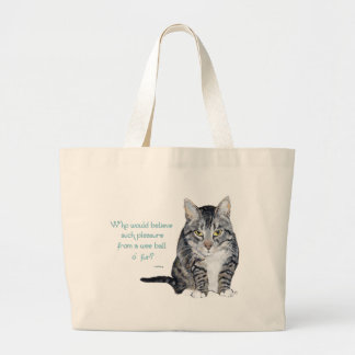Cat Wisdom - Wer würde glauben? Jumbo Stoffbeutel