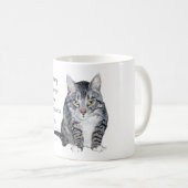 Cat Wisdom - wie jeder Katzen-Besitzer weiß Kaffeetasse (VorderseiteRechts)