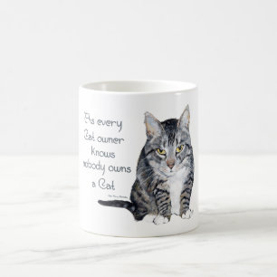 Cat Wisdom - wie jeder Katzen-Besitzer weiß Kaffeetasse