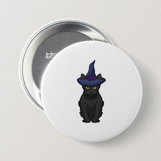 Cat Witch Button (Vorne & Hinten)