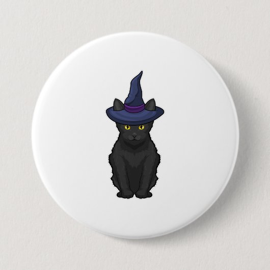 Cat Witch Button (Vorderseite)