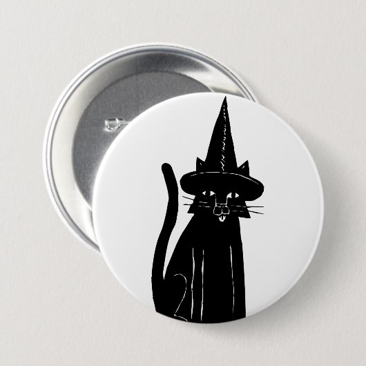 Cat Witch Button (Vorne & Hinten)