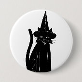 Cat Witch Button (Vorderseite)