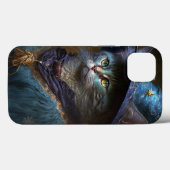 Cat Witch Fantasy Art Case-Mate iPhone Hülle (Rückseite (Horizontal))