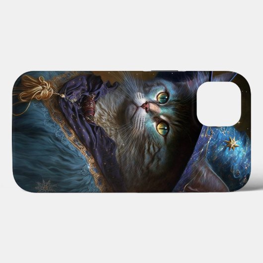 Cat Witch Fantasy Art Case-Mate iPhone Hülle (Rückseite (Horizontal))