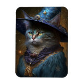 Cat Witch Fantasy Art Magnet (Vertikal)