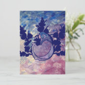 Cat Witch Moon Goddess Wiccan Cat Person Einladung (Stehend Vorderseite)