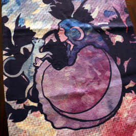 Cat Witch Moon Goddess Wiccan Cat Person Handtuch