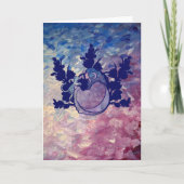 Cat Witch Moon Goddess Wiccan Cat Person Karte (Vorderseite)