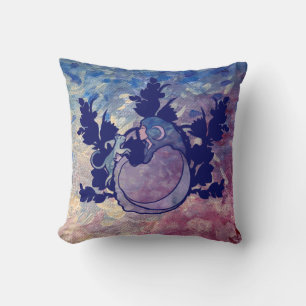 Cat Witch Moon Goddess Wiccan Cat Person Kissen