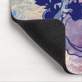 Cat Witch Moon Goddess Wiccan Cat Person Mousepad (Ecke)