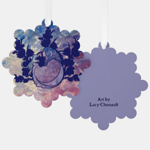 Cat Witch Moon Goddess Wiccan Cat Person Ornament Karte