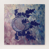 Cat Witch Moon Goddess Wiccan Cat Person Puzzle (Horizontal)