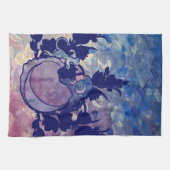 Cat Witch Moon Goddess Wiccan Geschirrtuch (Horizontal)