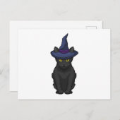 Cat Witch Postkarte (Vorne/Hinten)