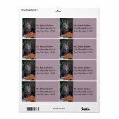 Cat With a Grateful Heart Shipping Labels (Vorne)