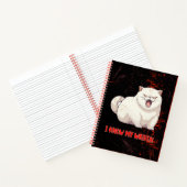 Cat with Attitude pun fun writbook Notizbuch (Innenseite)