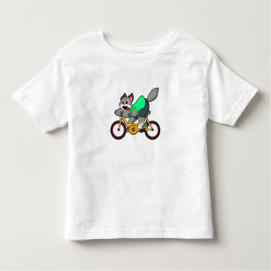 Cat with Bicycle Kleinkind T-shirt