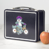 Cat with Bicycle Metall Brotdose (Beispiel)