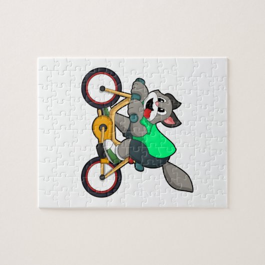Cat with Bicycle Puzzle (Horizontal)