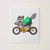 Cat with Bicycle Puzzle (Vertikal)