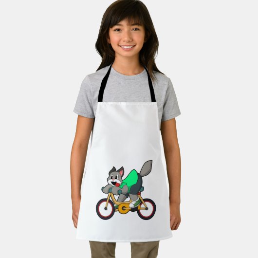 Cat with Bicycle Schürze (Insitu)