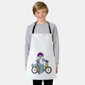 Cat with Bicycle Schürze (Getragen)