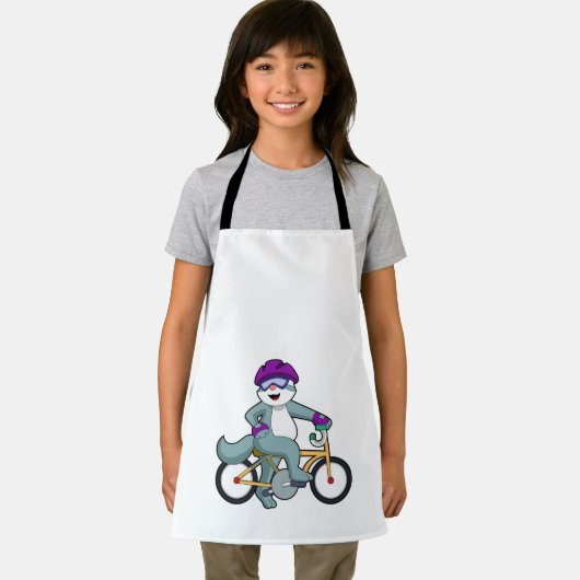 Cat with Bicycle Schürze (Insitu)