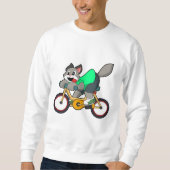 Cat with Bicycle Sweatshirt (Vorderseite)