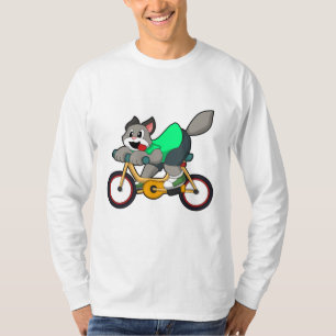 Cat with Bicycle T-Shirt