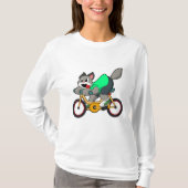 Cat with Bicycle T-Shirt (Vorderseite)