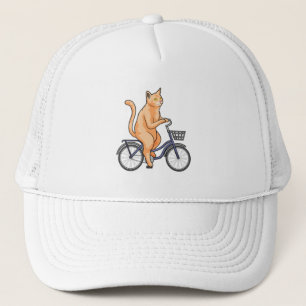 Cat with Bicycle Truckerkappe