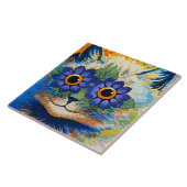 "Cat With Blue Petals" von Louis Wain Fliese (Seite)