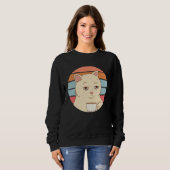 Cat with Coffee Sweatshirt (Vorne ganz)