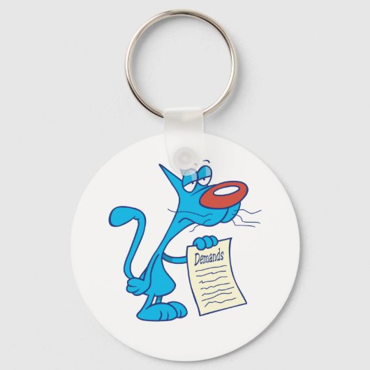 Cat with Demand Schlüsselanhänger (Vorderseite)